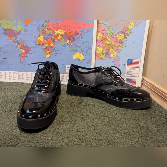 Jessica Simpson Black Patent Leather Loafers - Picture 2 of 4